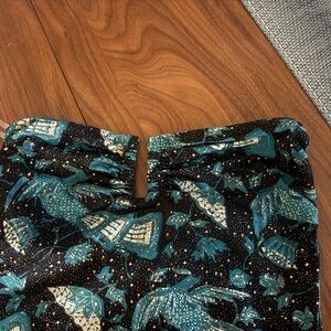 Ulla Johnson Black and Teal One Piece Swimsuit
